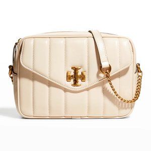 NEW Tory Burch Kira Quilted Camera Crossbody Bag Brie